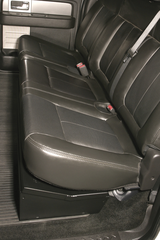 Ford F-150 Underseat Lockbox - Rear - Tuffy Products - 2/3 Length W/ Keyed Lock - `09-`14